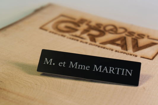 Plaque pour boîte aux lettres
